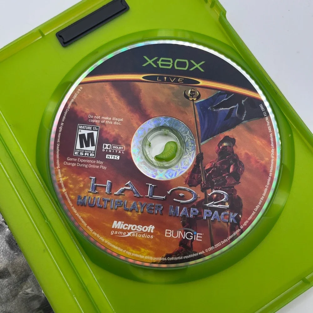 Microsoft Halo 2 Multiplayer Map Pack‎ Xbox One Size Green Expansion Disc CIB
